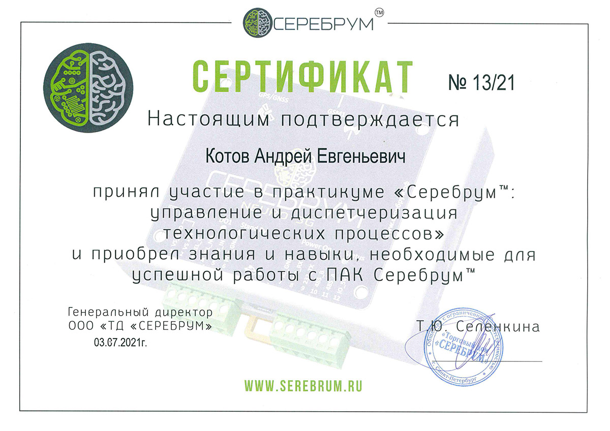 Сертификат Эксперта